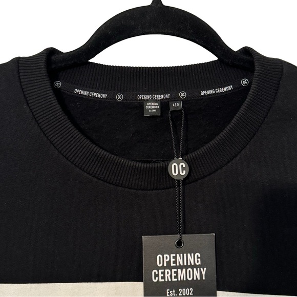 ⚫️⚪️ Opening Ceremony Unisex Cut Off Boxy Logo Sweater - Picture 7 of 9